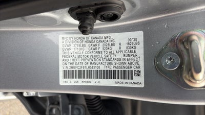 2020 Honda Civic Sedan Sport