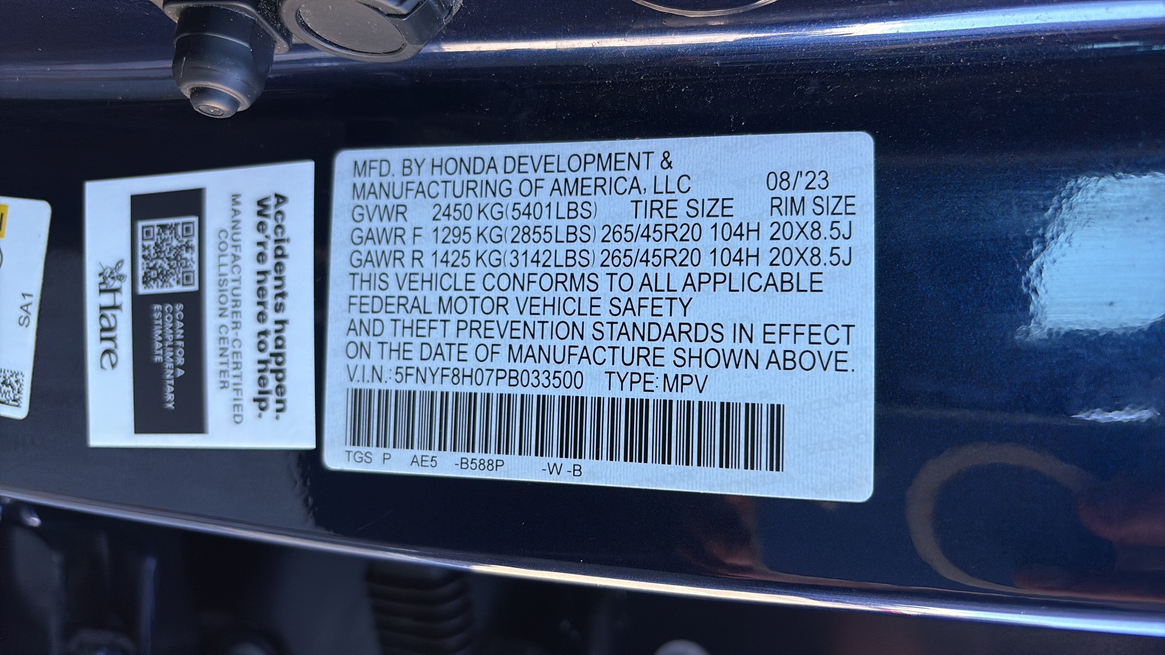 2023 Honda Passport Elite