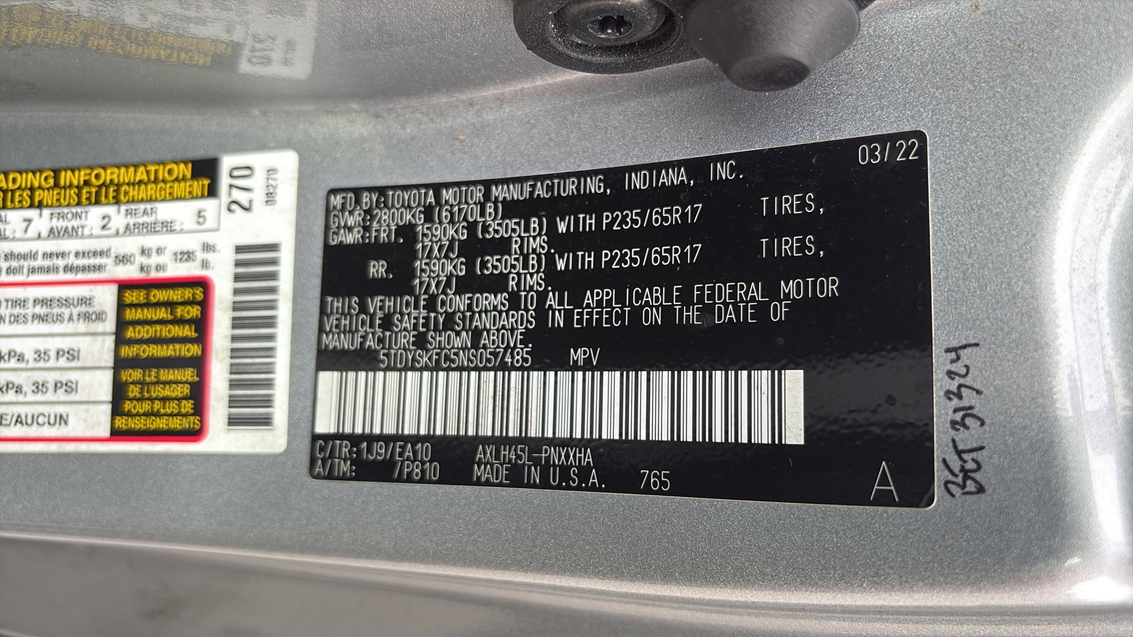 2022 Toyota Sienna XLE