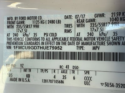 2017 Ford Escape SE