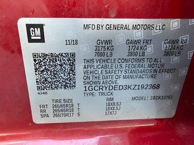 2019 Chevrolet Silverado 1500 LT