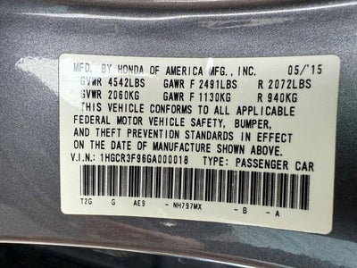 2016 Honda Accord Sedan Touring