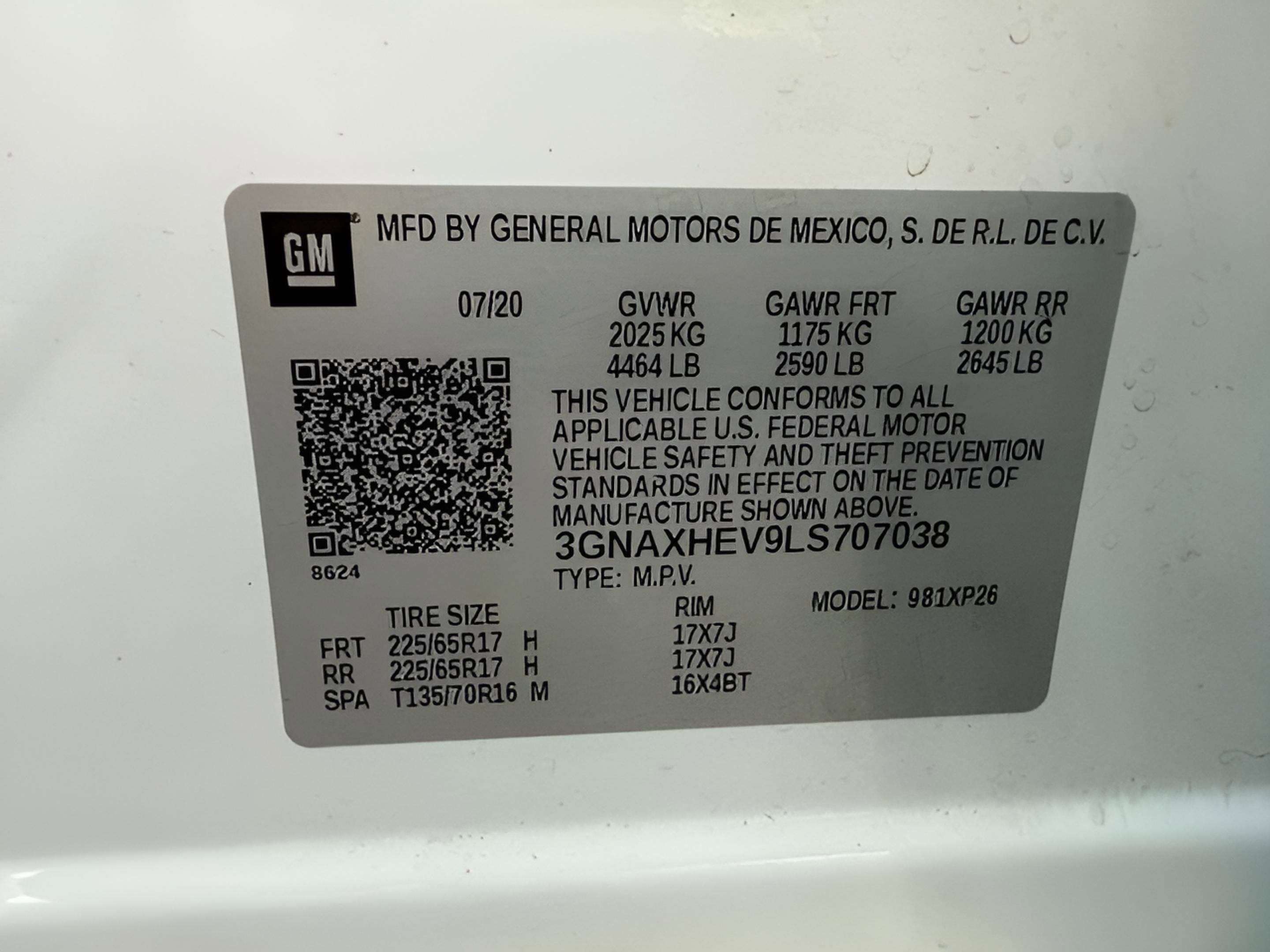 2020 Chevrolet Equinox LS