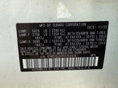 2023 Subaru Outback Onyx Edition XT