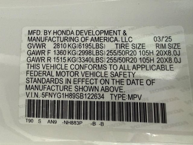 2025 Honda Pilot Elite