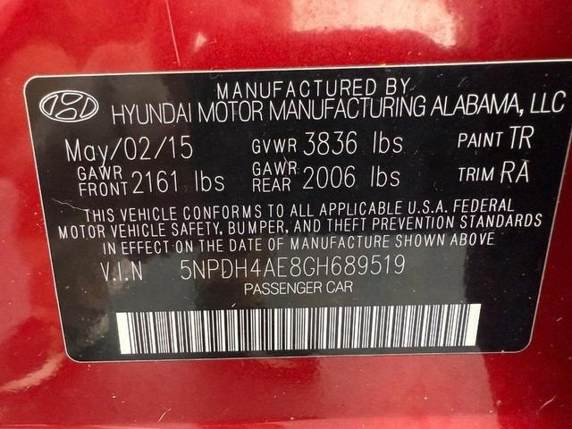 2016 Hyundai Elantra SE