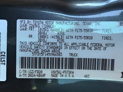 2021 Toyota Tundra 4WD SR5