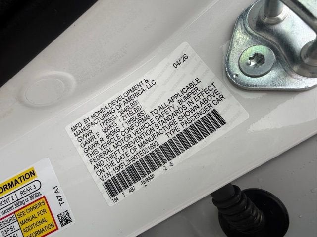 2026 Honda Civic Hatchback Sport