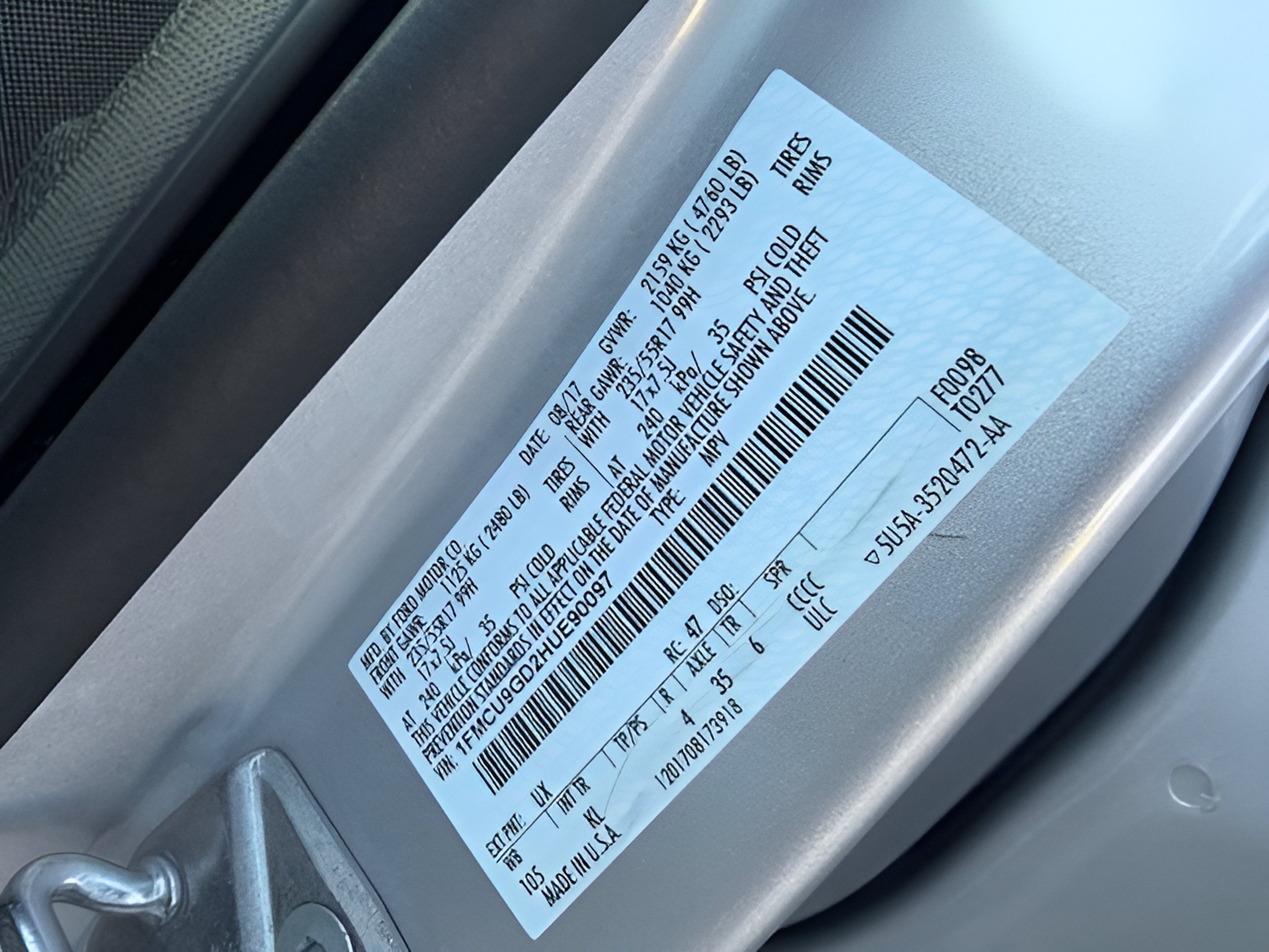2017 Ford Escape SE