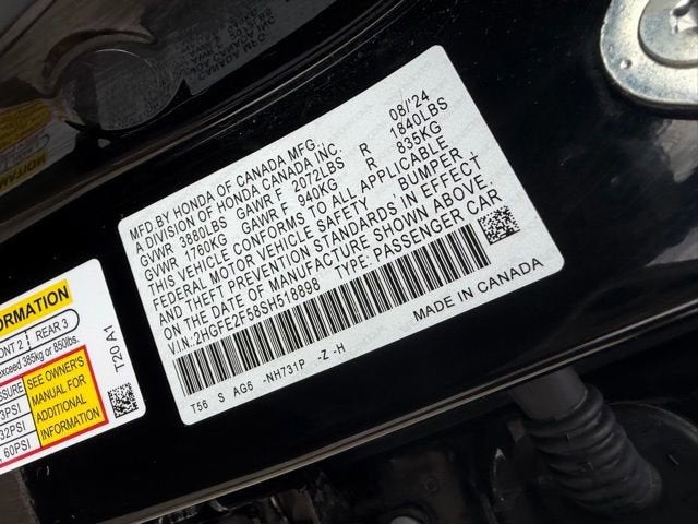 2025 Honda Civic Sedan Sport