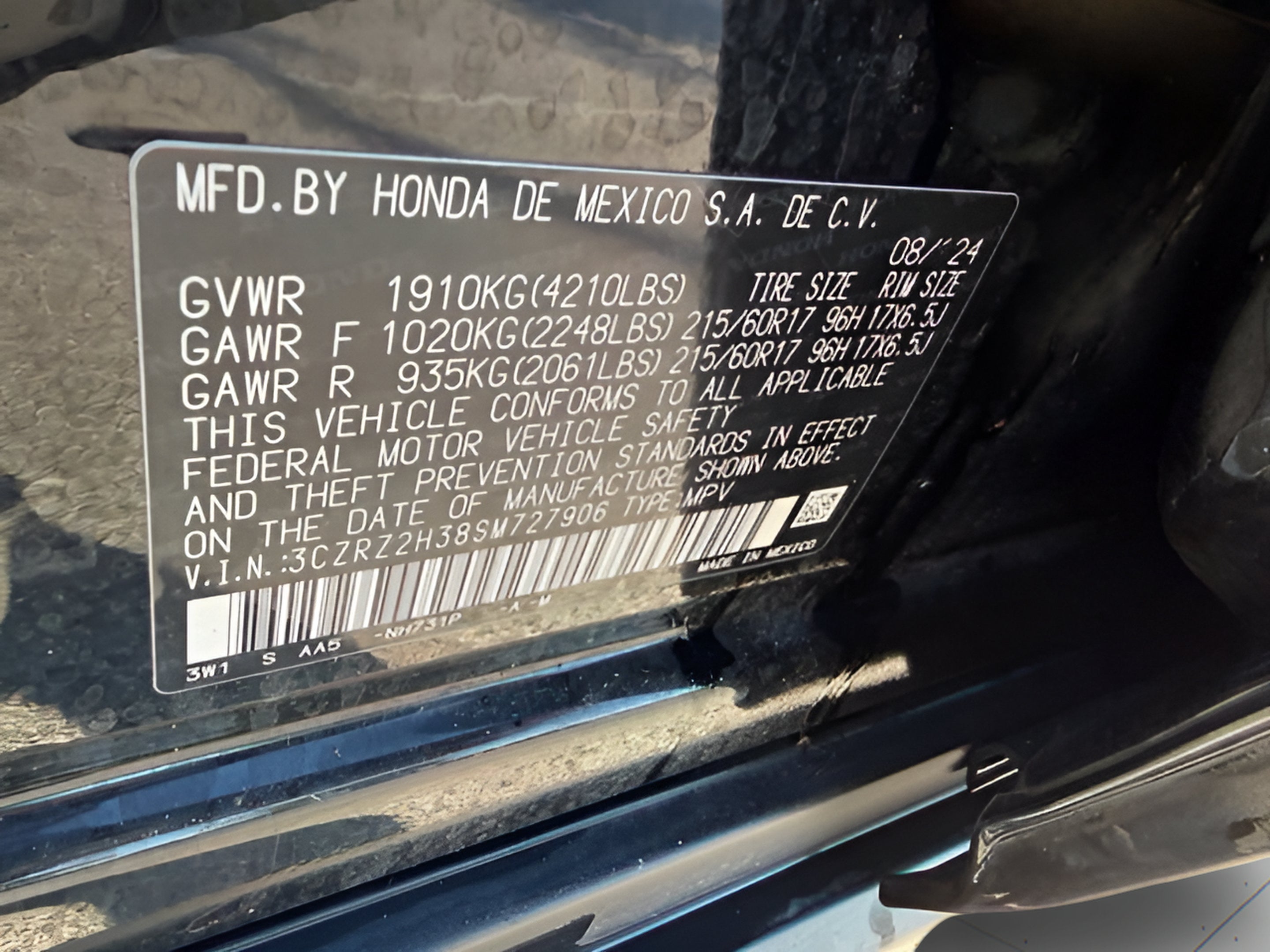 2025 Honda HR-V LX