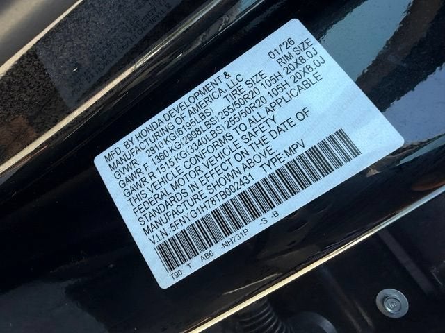 2026 Honda Pilot Touring