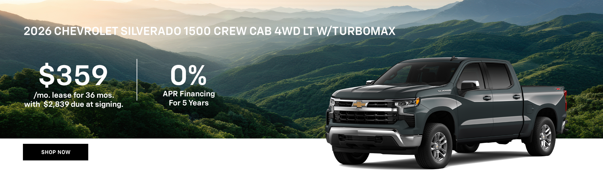 2026 Chevrolet Silverado 1500 Crew Cab 4WD LT w/TurboMax