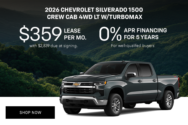 2026 Chevrolet Silverado 1500 Crew Cab 4WD LT w/TurboMax
