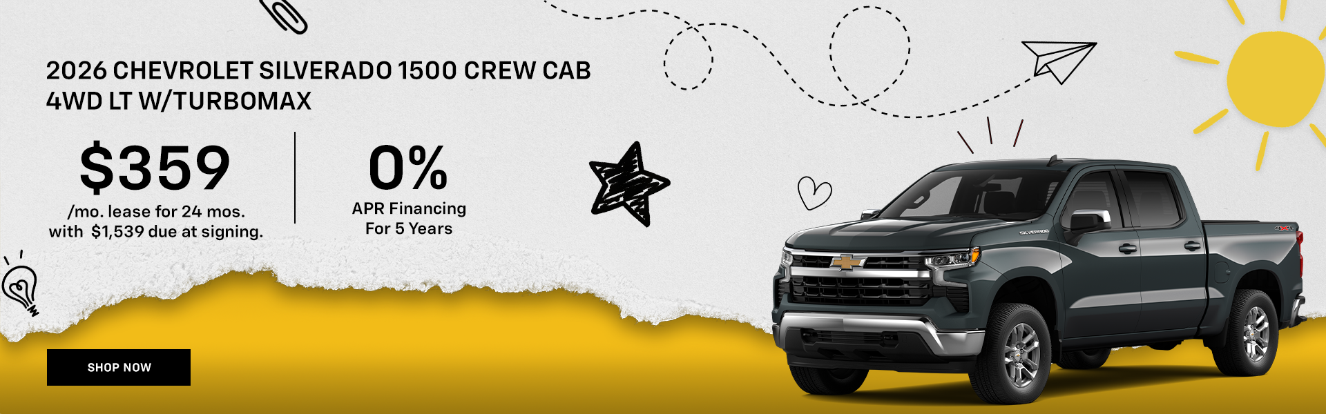 2026 Chevrolet Silverado 1500 Crew Cab 4WD LT w/TurboMax